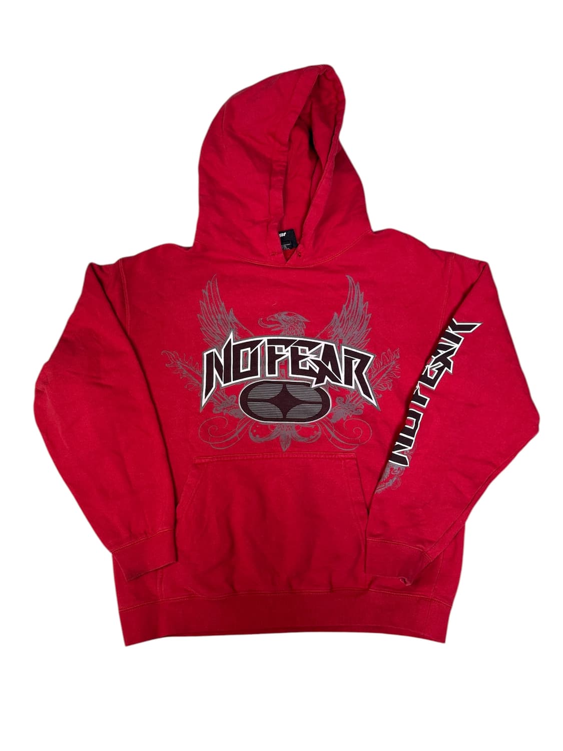 빈티지 00s 노피어 nofear 후드 레드 S 상품이미지1