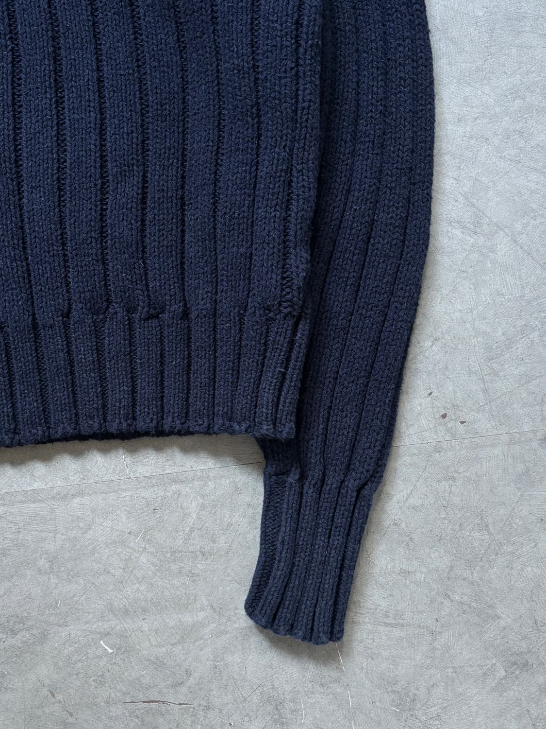 Polo 폴로 랄프로렌 90s 헤비 코튼 네이비 터틀넥 스웨터 상품이미지4