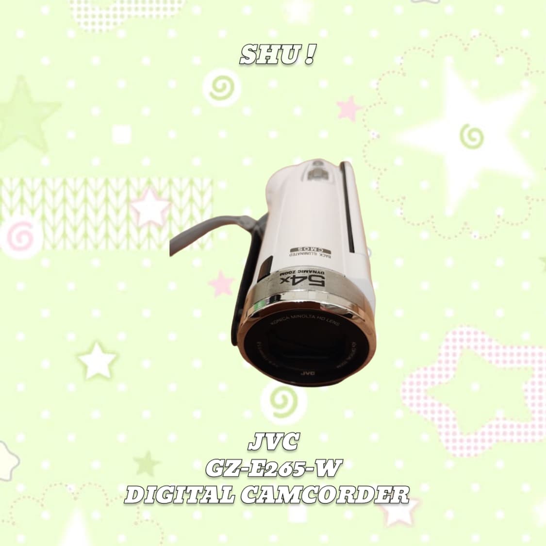 JVC 에브리오 GZ-E265 빈티지 캠코더 화이트 상품이미지5
