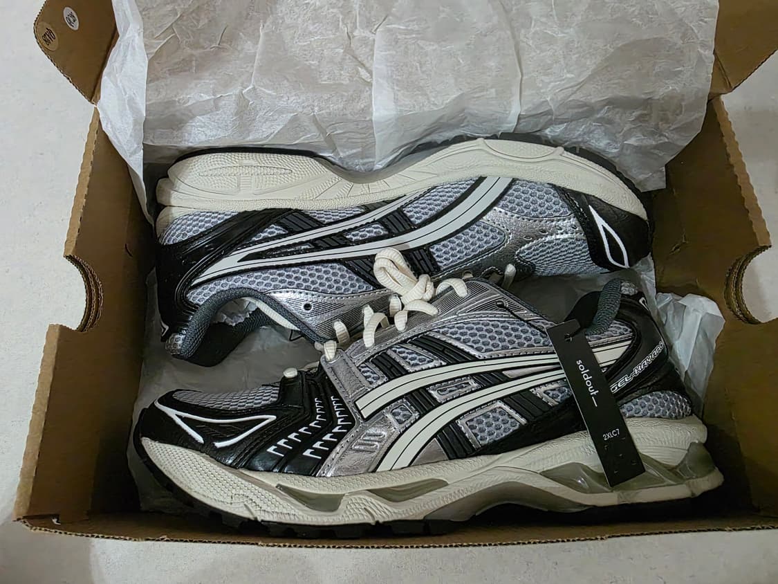 아식스 젤카야노 14 블랙 글레이셔 그레이 (255) 상품이미지2