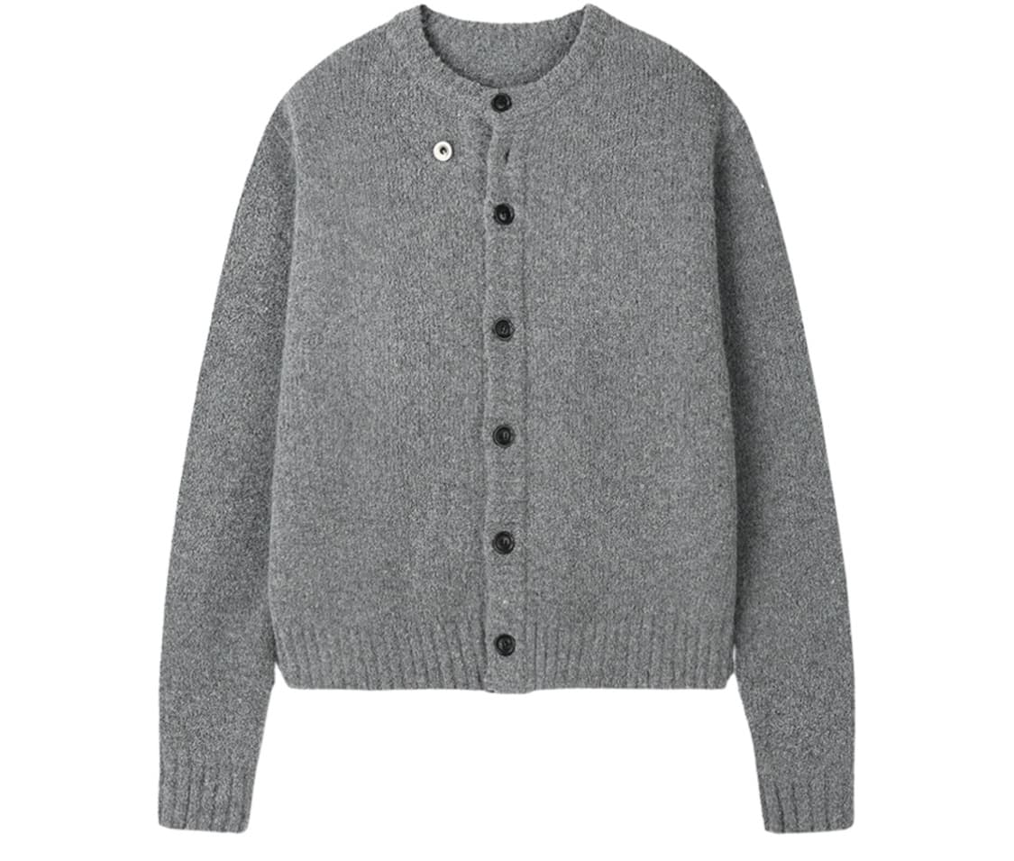L) 토니웩 베이비 알파카 가디건 멜란지 그레이 상품이미지1