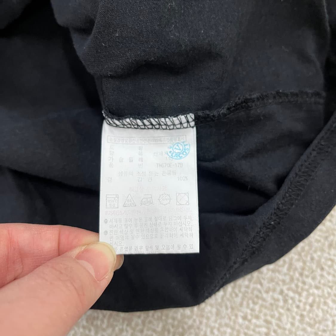 XL 라코스테 빅크록자수 반팔 티셔츠 0224M 상품이미지3