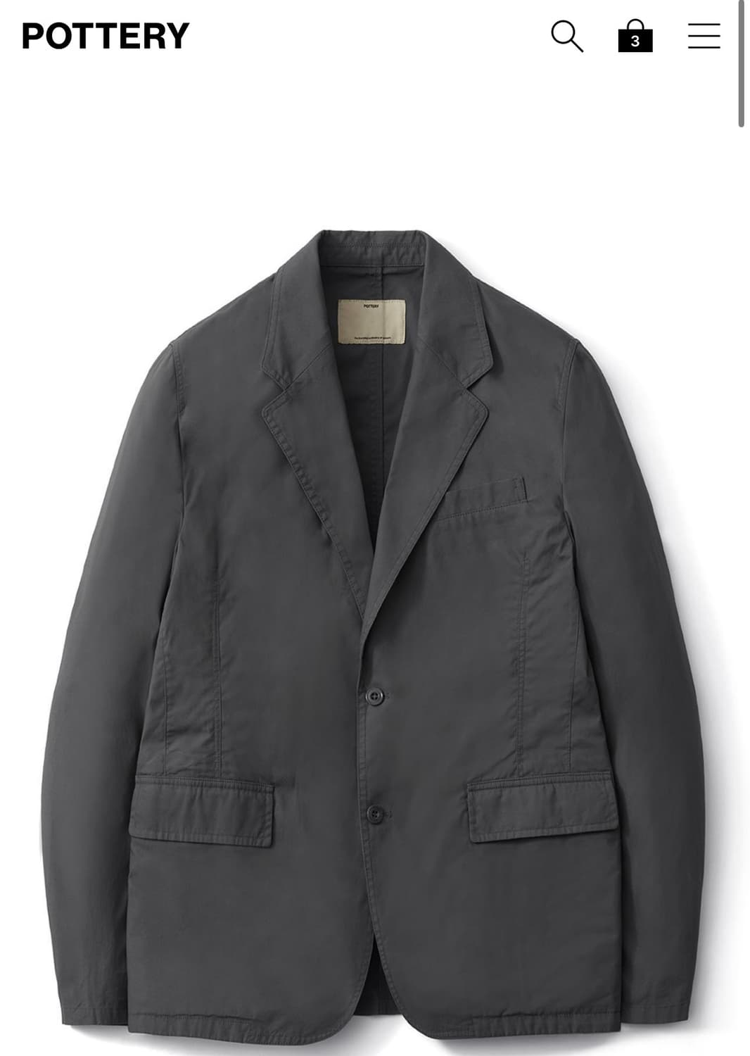 포터리 차콜 자켓 미착용 새상품 size(3) 상품이미지1