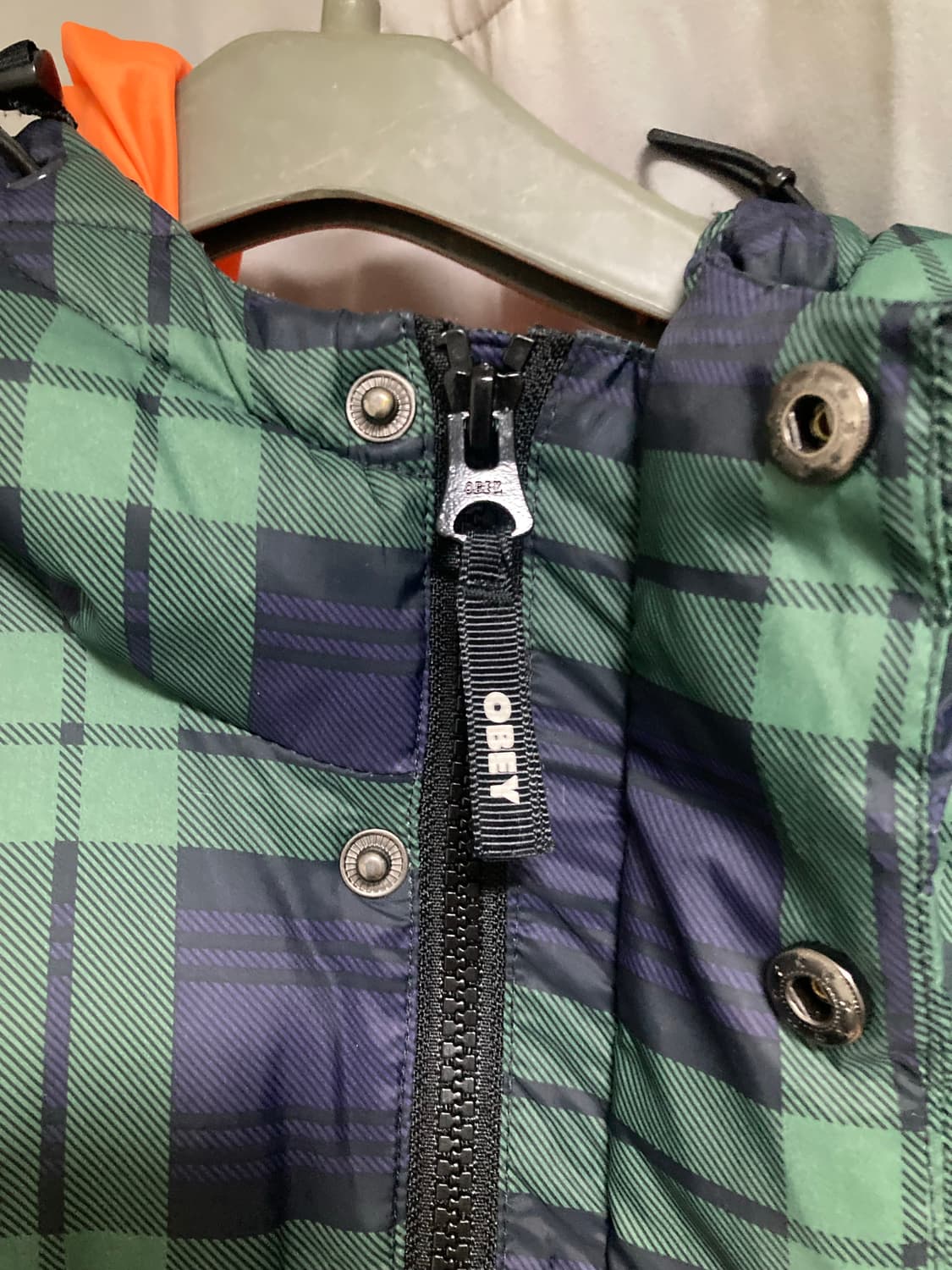 Obey 체크 패딩 상품이미지3