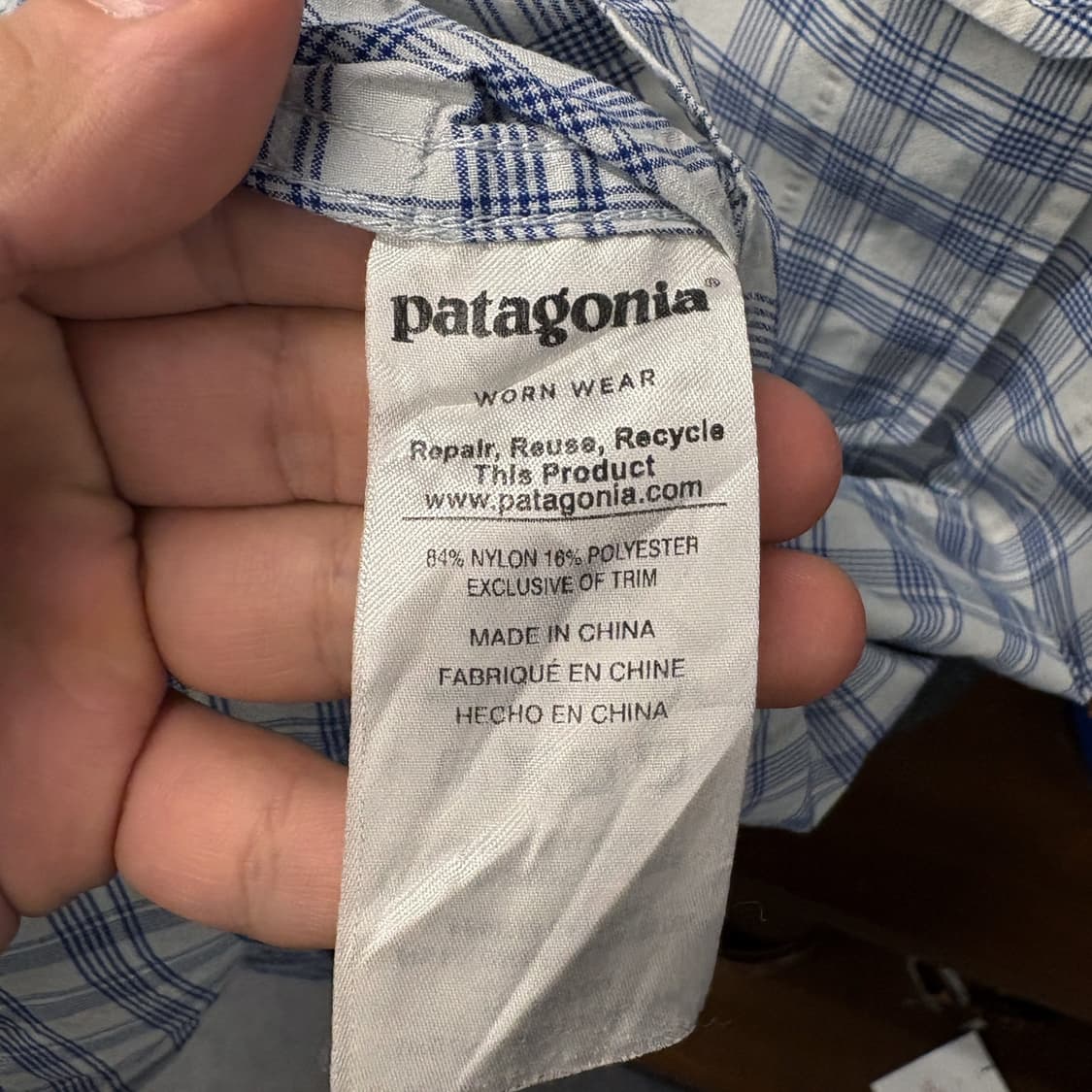 파타고니아 현행 스트레이크 요크 아웃도어 워크 체크셔츠 N195 상품이미지7