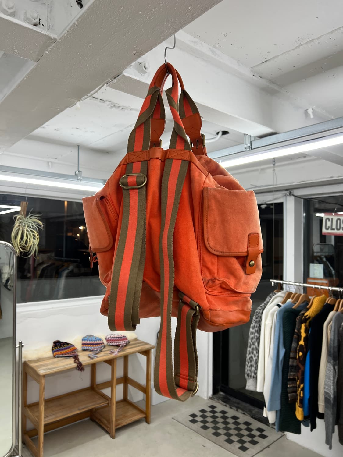 마크제이코스 캔버스 레더 백  상품이미지4