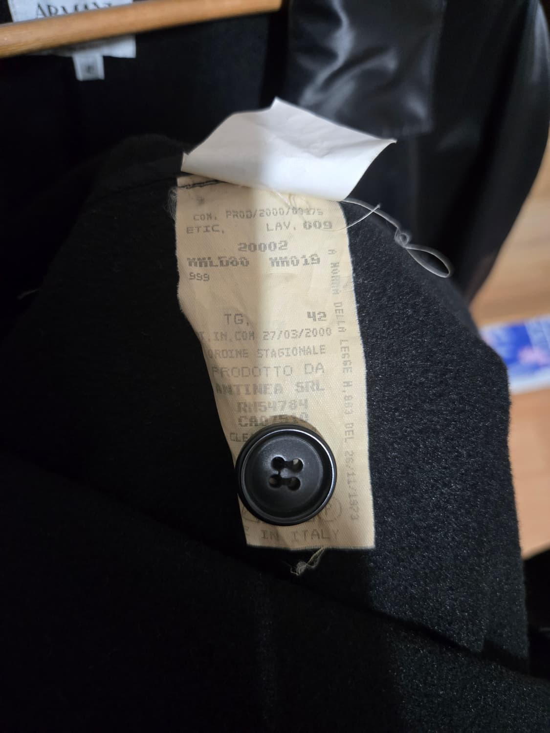 아르마니 블랙 코트 42 여성용 상품이미지6