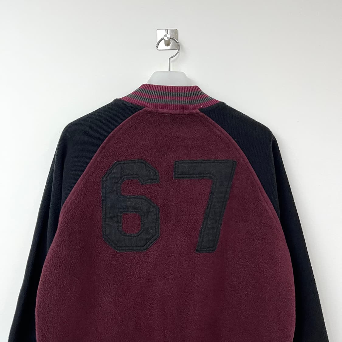 폴로 랄프로렌 자수패치 버건디 바시티 자켓 상품이미지5