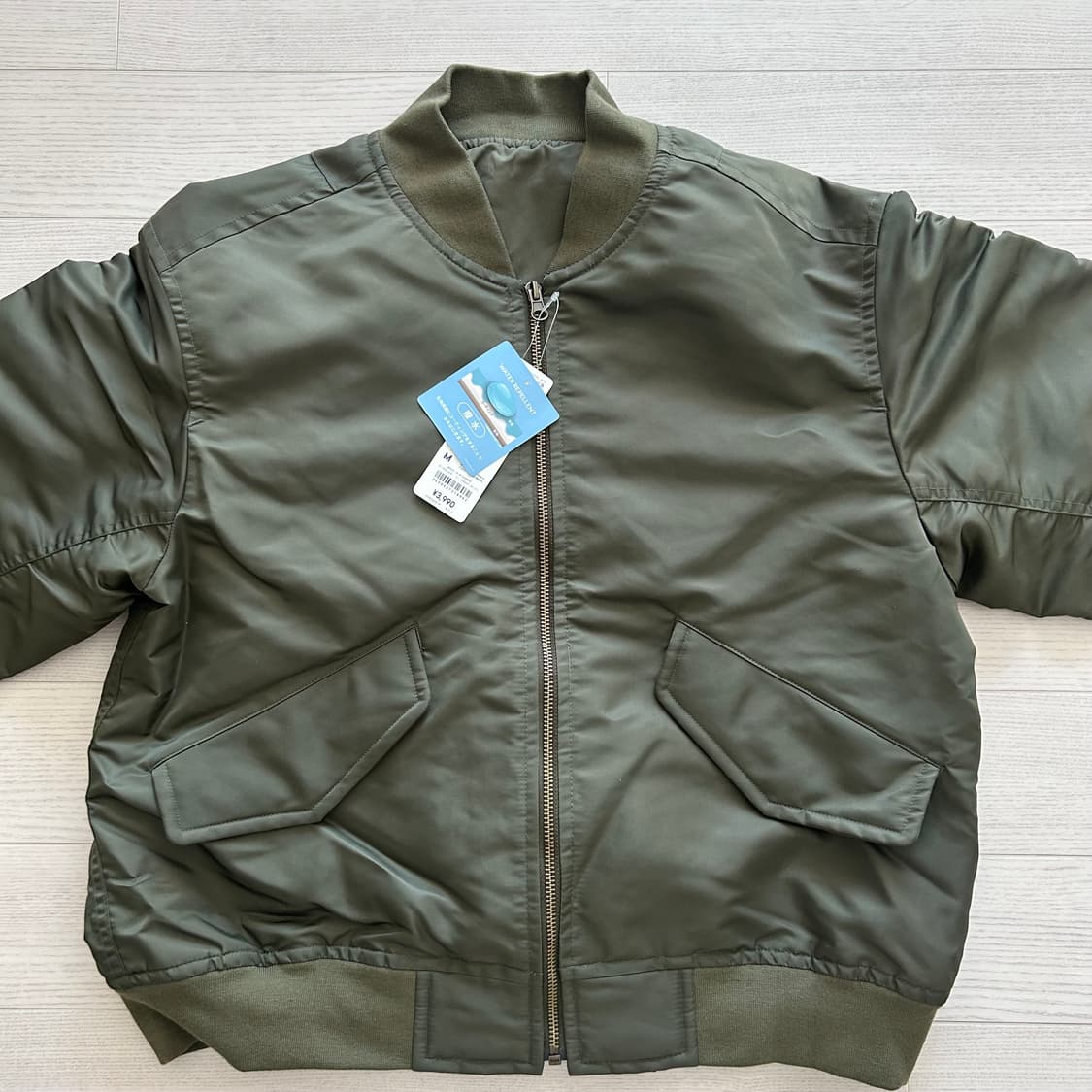 새상품 GU MA-1 블루종 올리브 카키 유니클로 상품이미지4