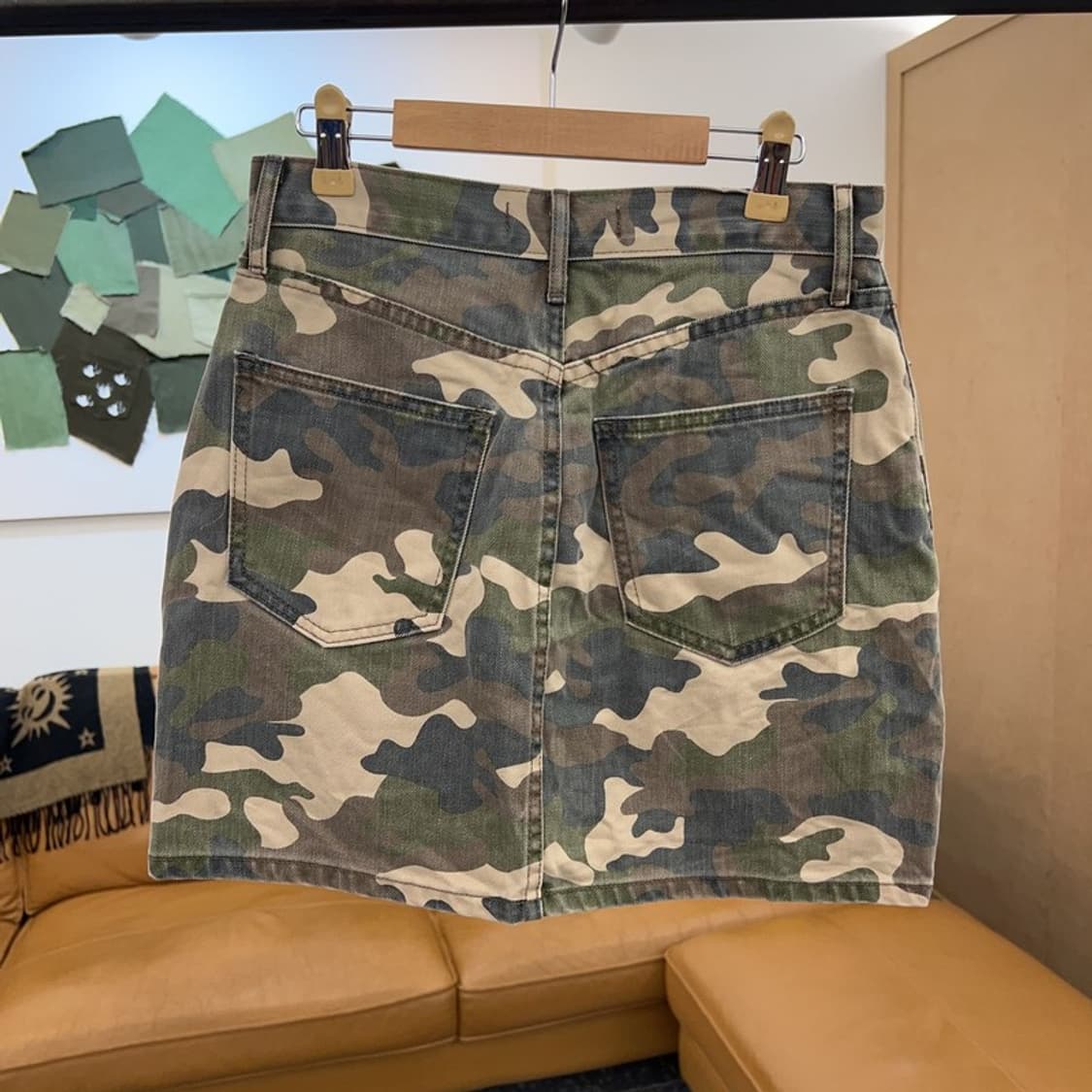 갭 GAP 밀리터리 카모 미니스커트 치마 25인치 C04259  상품이미지2