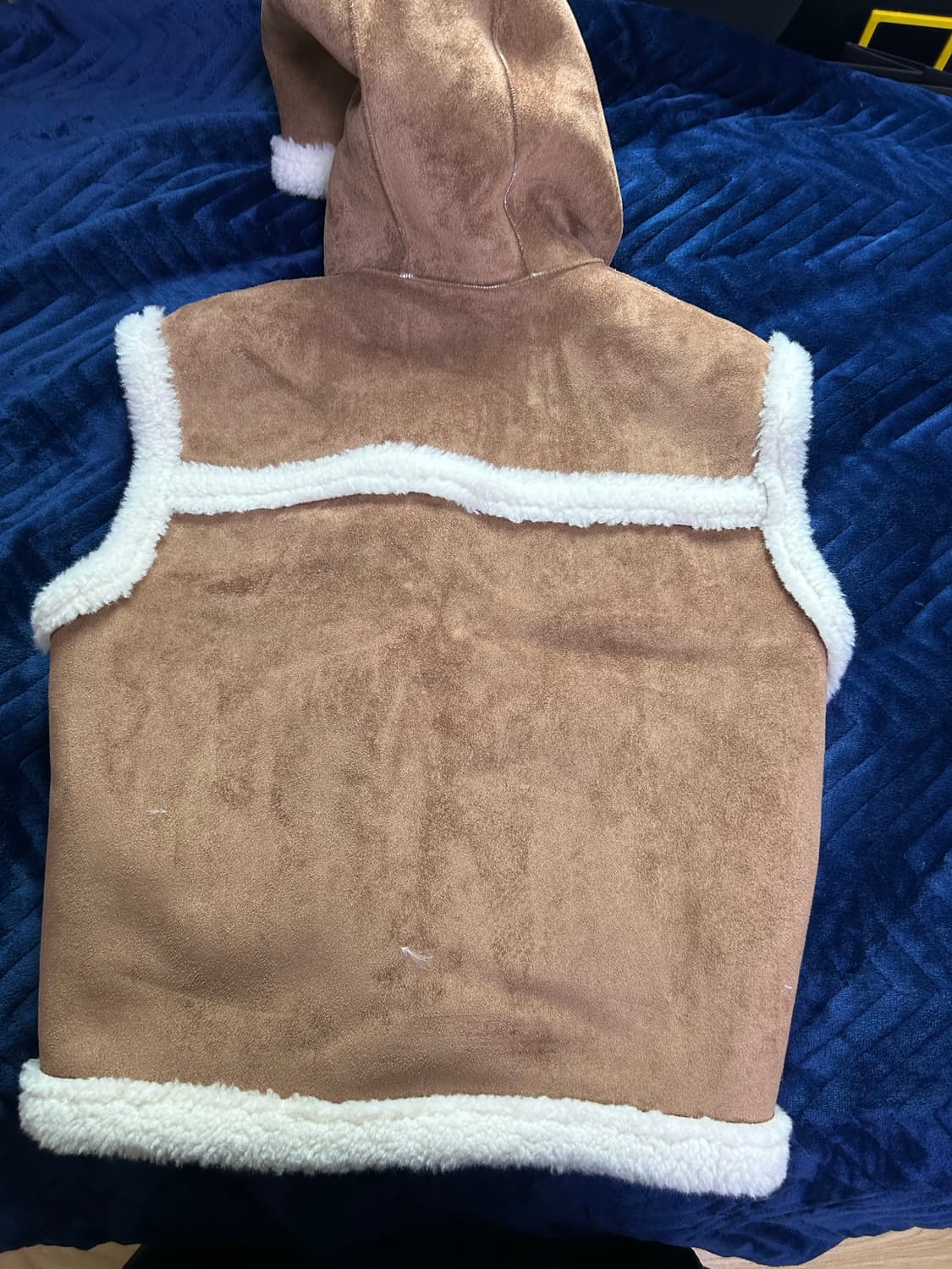 Guess 후드 무스탕 조끼 XS 상품이미지2