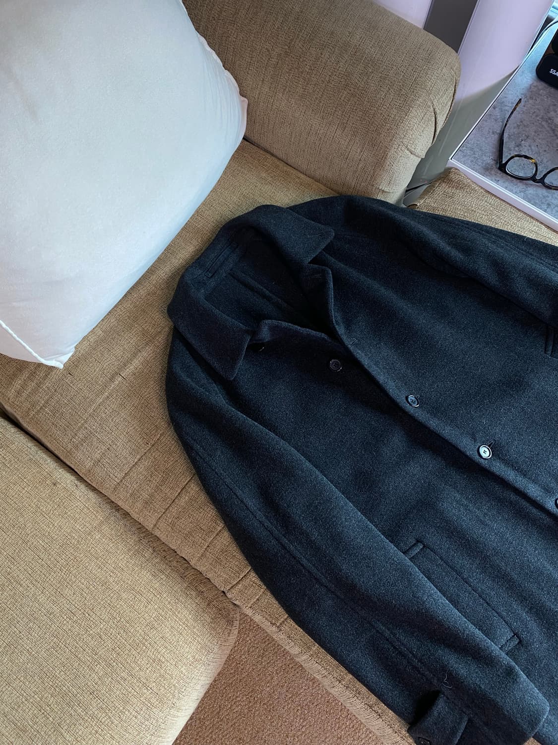 버진울 발마칸 버버리 롱코트  100~105 상품이미지4