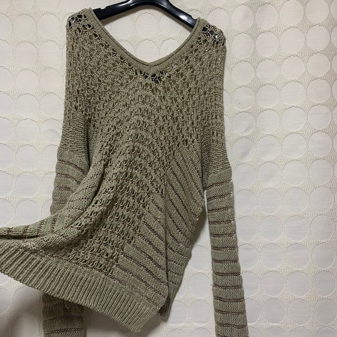 vivienne westwood 은사 배색 펀칭 니트 상품이미지3