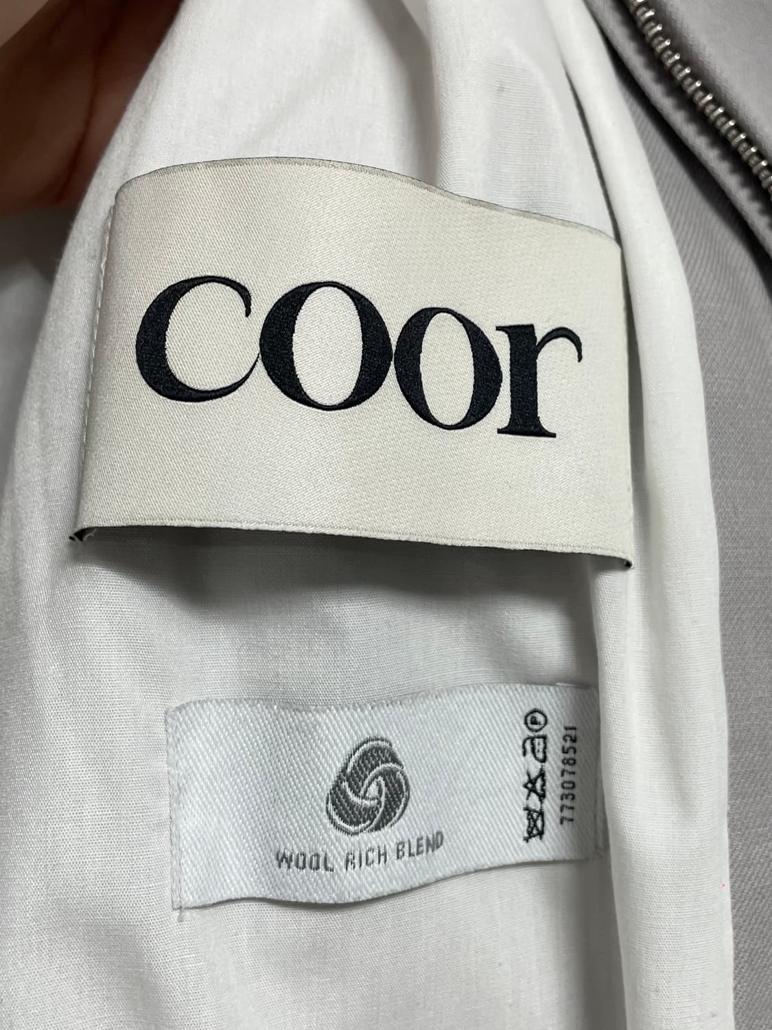 쿠어 모카그레이 울 투웨이 블루종 자켓 (on.603)  상품이미지7