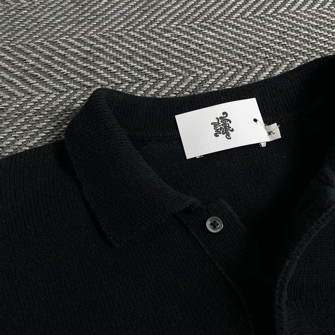 빈티지 블랙 미니멀 카라넥 스웨터o 3671 상품이미지6