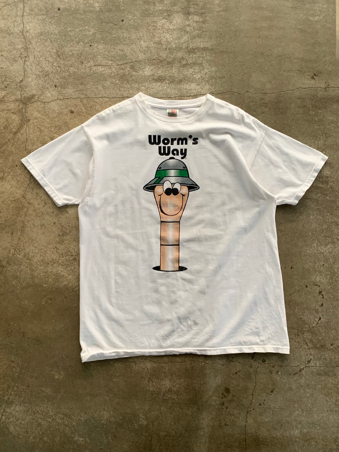 90s WORM’S WAY 프린팅 티셔츠 상품이미지1