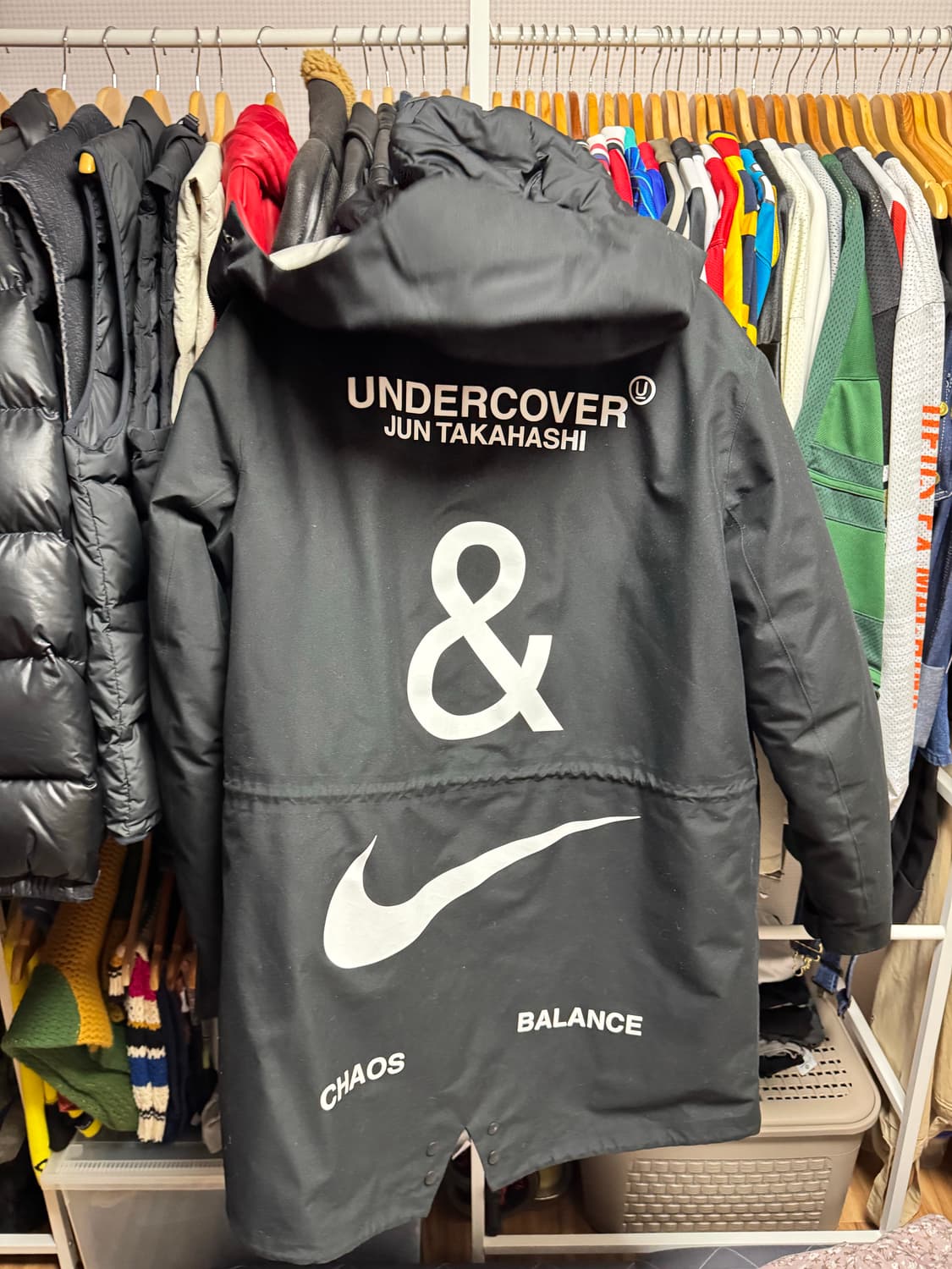 나이키 x 언더커버 피쉬테일 파카 블랙 - US/EU 상품이미지8