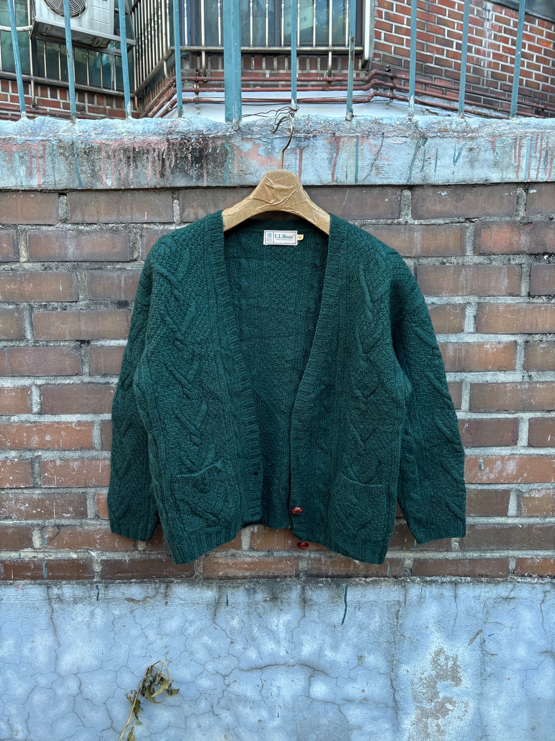 80‘s 엘엘빈 울 가디건 상품이미지1