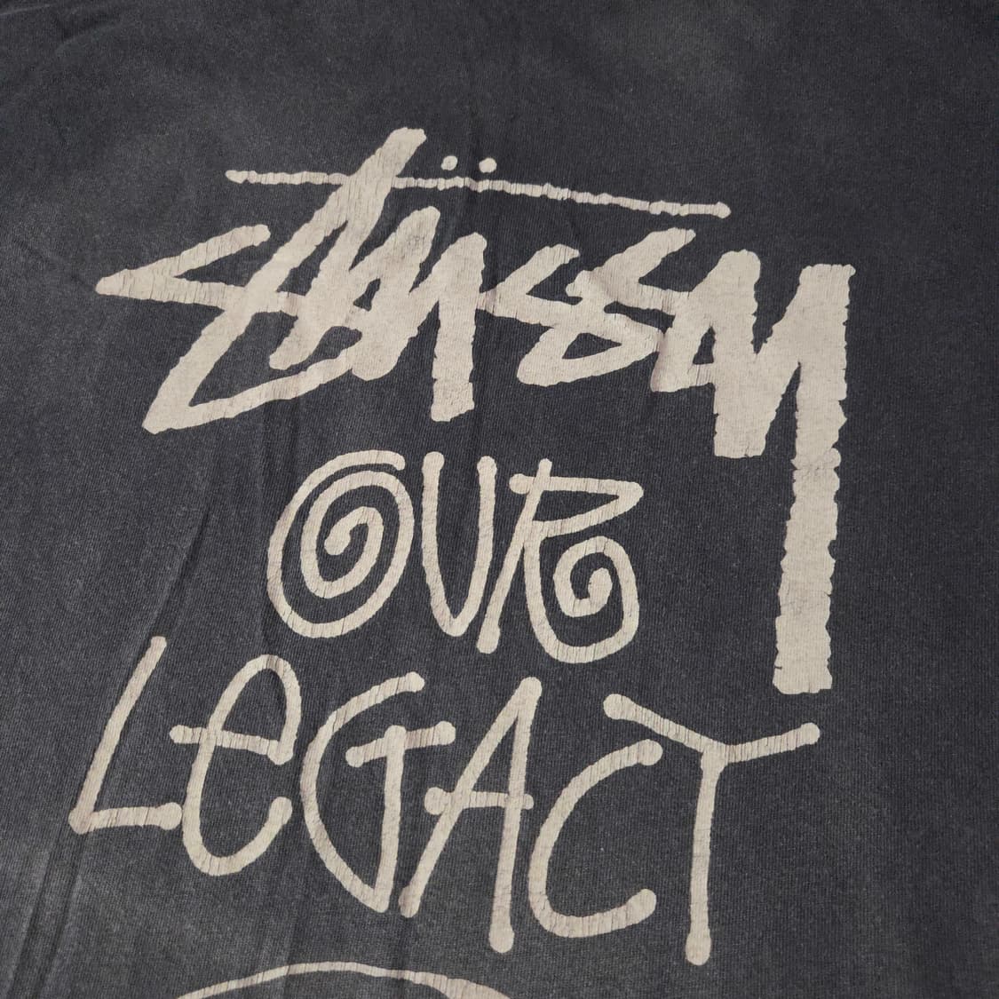 스투시 아워레가시 서프맨 피그먼트 다이드 페이디드 반팔 티셔츠 XL 상품이미지2