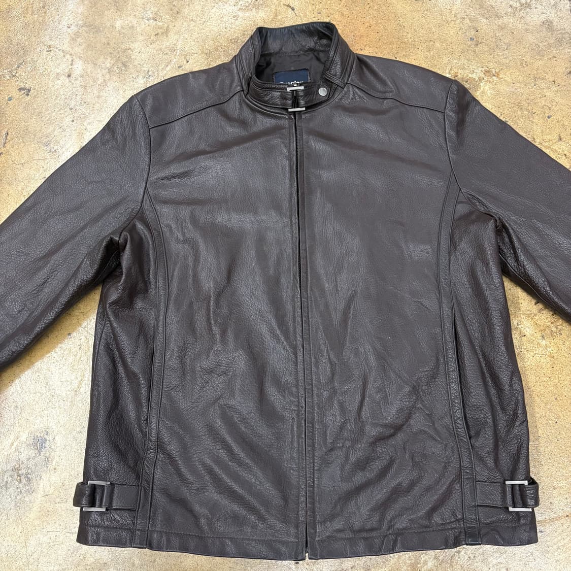 [정품/100] Dayson 데이슨 브라운 양가죽 자켓 b19 상품이미지3