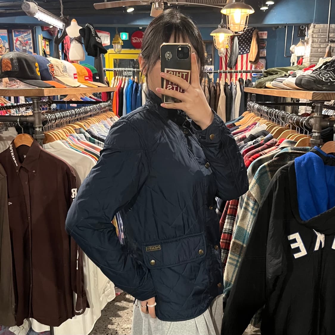 POLO 폴로 랄프로렌 네이비 퀼팅 재킷
 상품이미지2