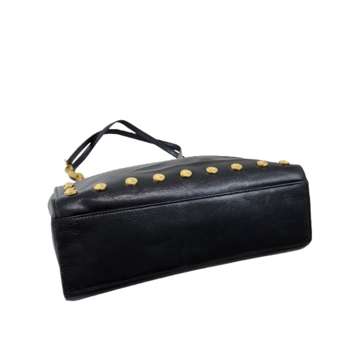 정품 베르사체 빈티지 블랙 레더 체인 숄더백 상품이미지7