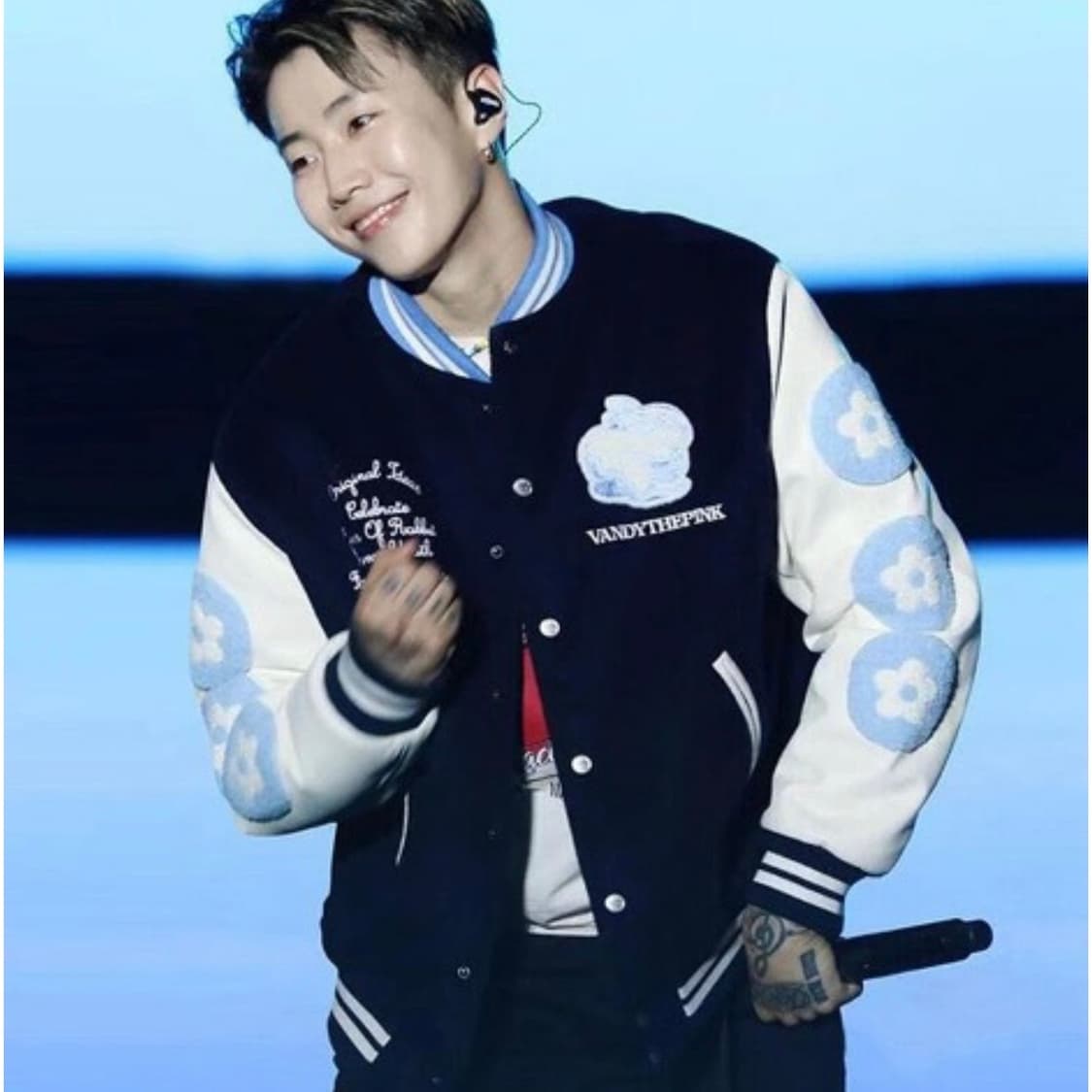 더반디핑크 래빗 바시티 자켓 점퍼 네이비 상품이미지2