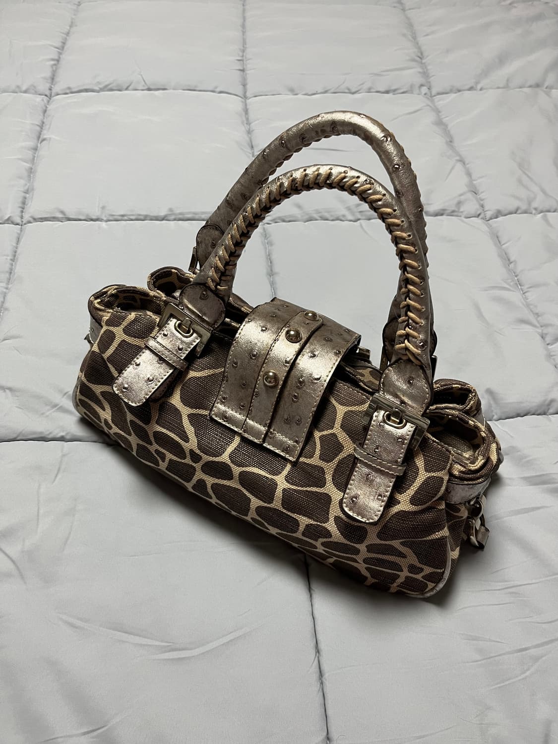 갸루 y2k 호피 숄더백 상품이미지2