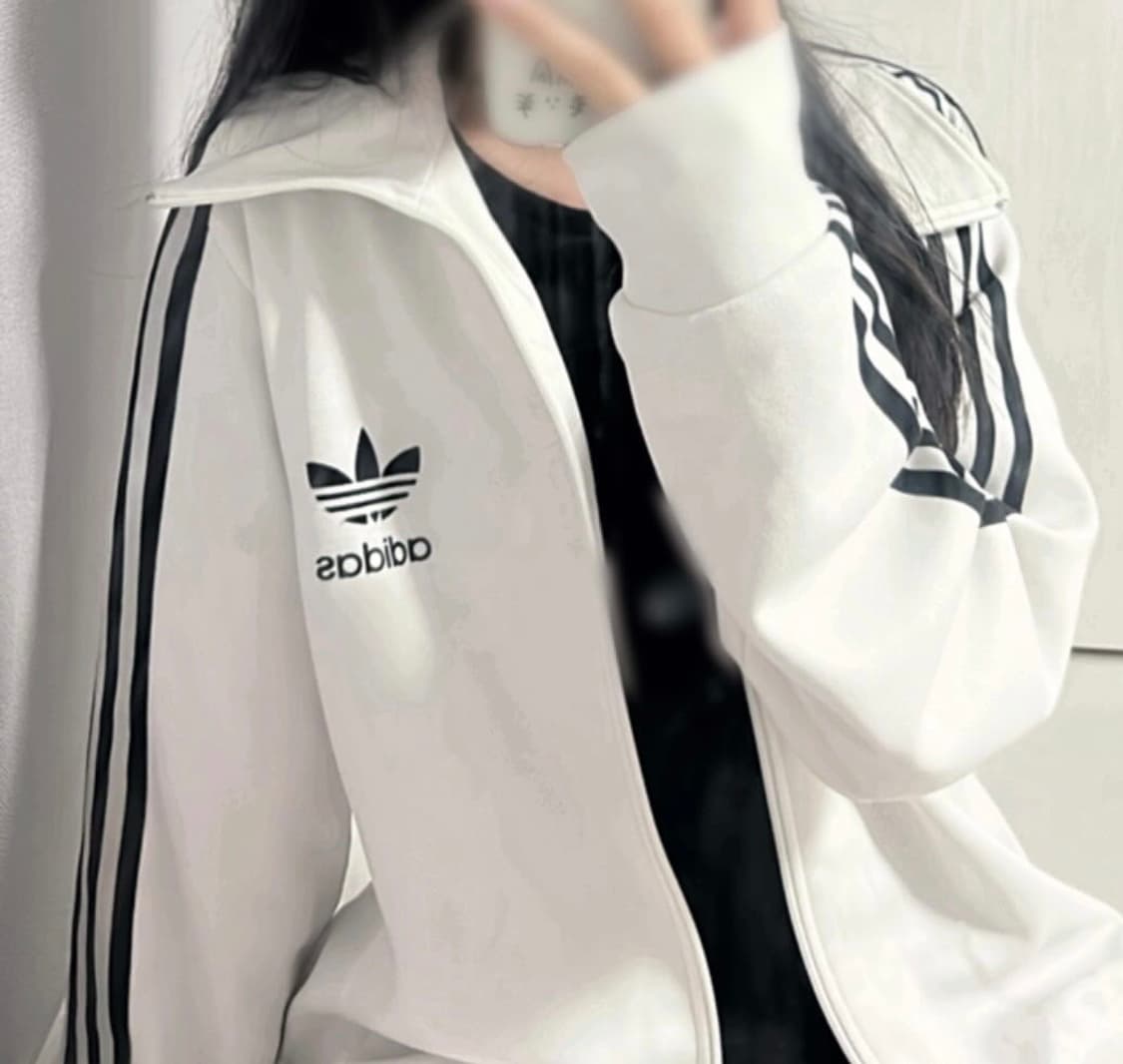 아디다스 화이트 블랙 삼선 대장 져지 상품이미지1
