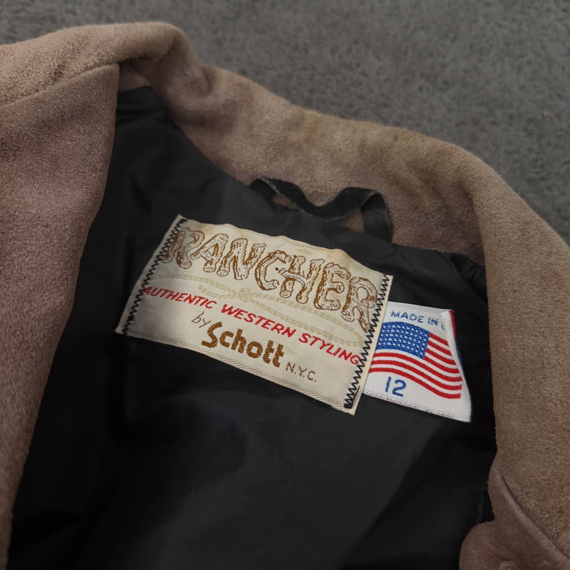 [ 정품 ] Schott 빈티지 스웨이드 웨스턴 프린지 자켓 상품이미지4