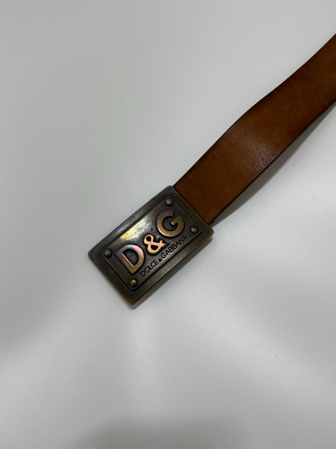 00s Dolce&Gabbana logo belt(brown) 상품이미지2
