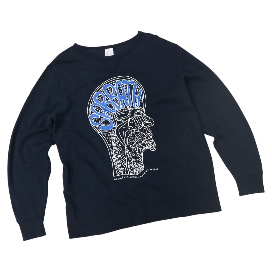 빈티지 블랙 세이버스 그래픽 맨투맨 (L) 상품이미지1