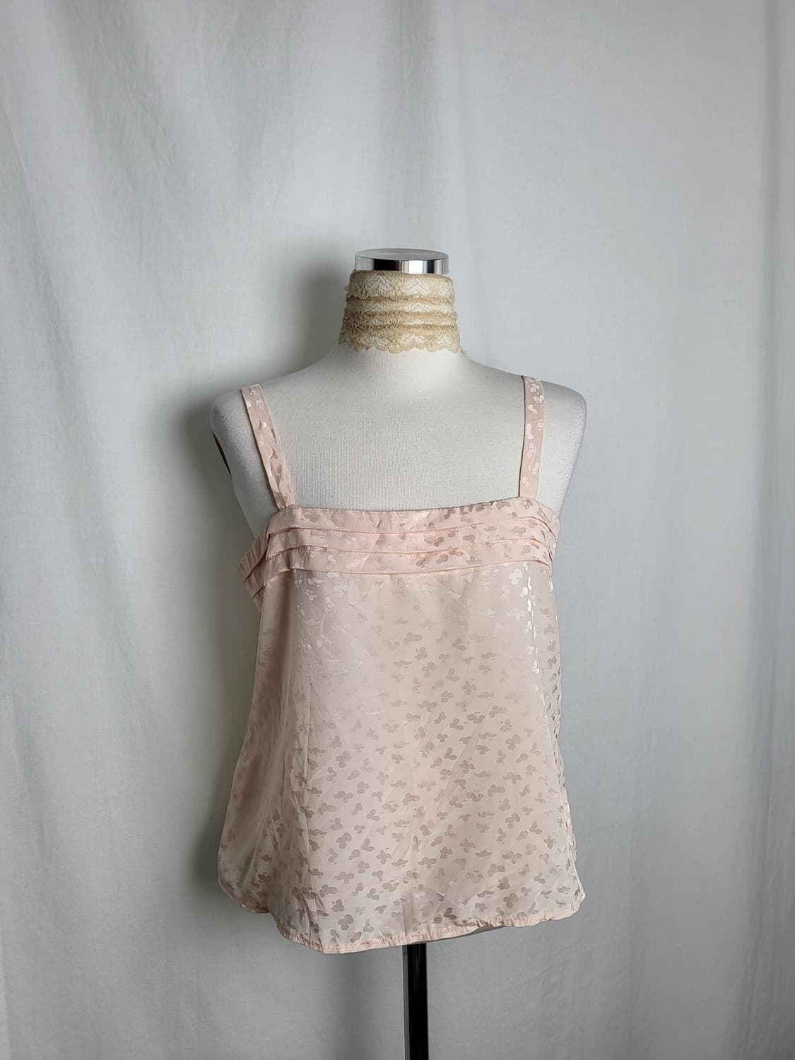 빈티지 로즈핑크 숏 슬립 이너 나시 상품이미지1