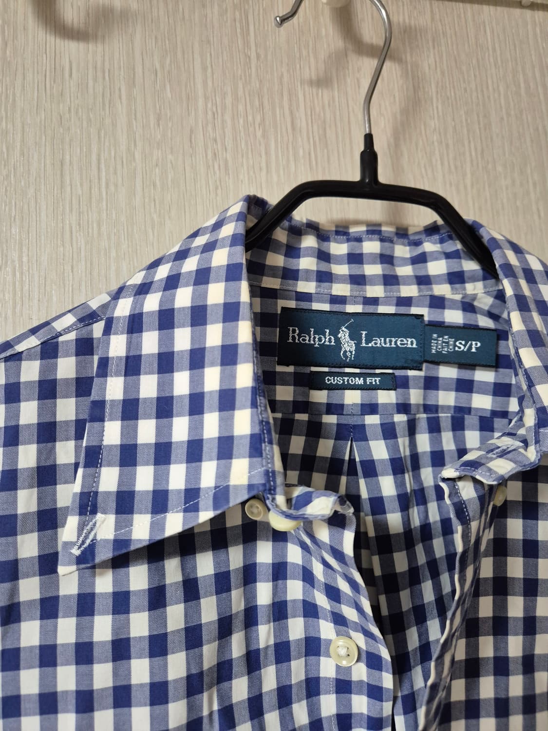 폴로 랄프로렌 깅엄체크 남방 S (95) 남성 상품이미지4
