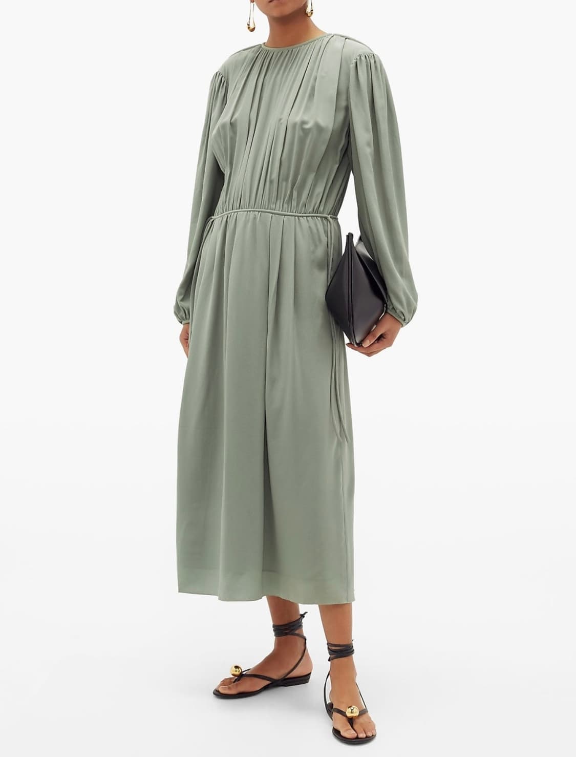 르메르 김고은 착용 pleated silk-georgette dress 상품이미지4