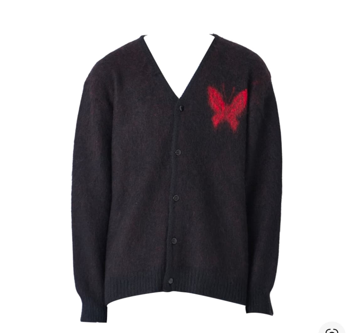 니들스 x 스튜디오스 모헤어 빠삐용 1 가디건 블랙 m사이즈 팔아요 상품이미지1