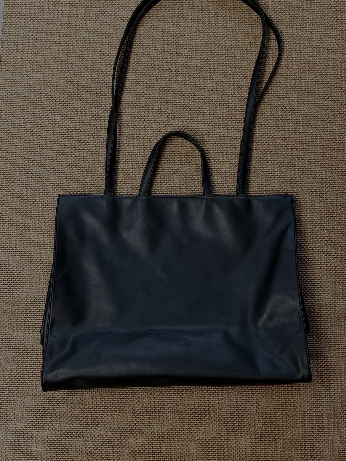 텔파 라지 쇼핑백 블랙 상품이미지2