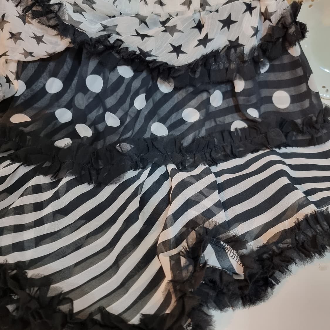 LISTEN FLAVOR(리슨 플레이버) 하라주쿠 믹스 프릴 스커트 상품이미지4