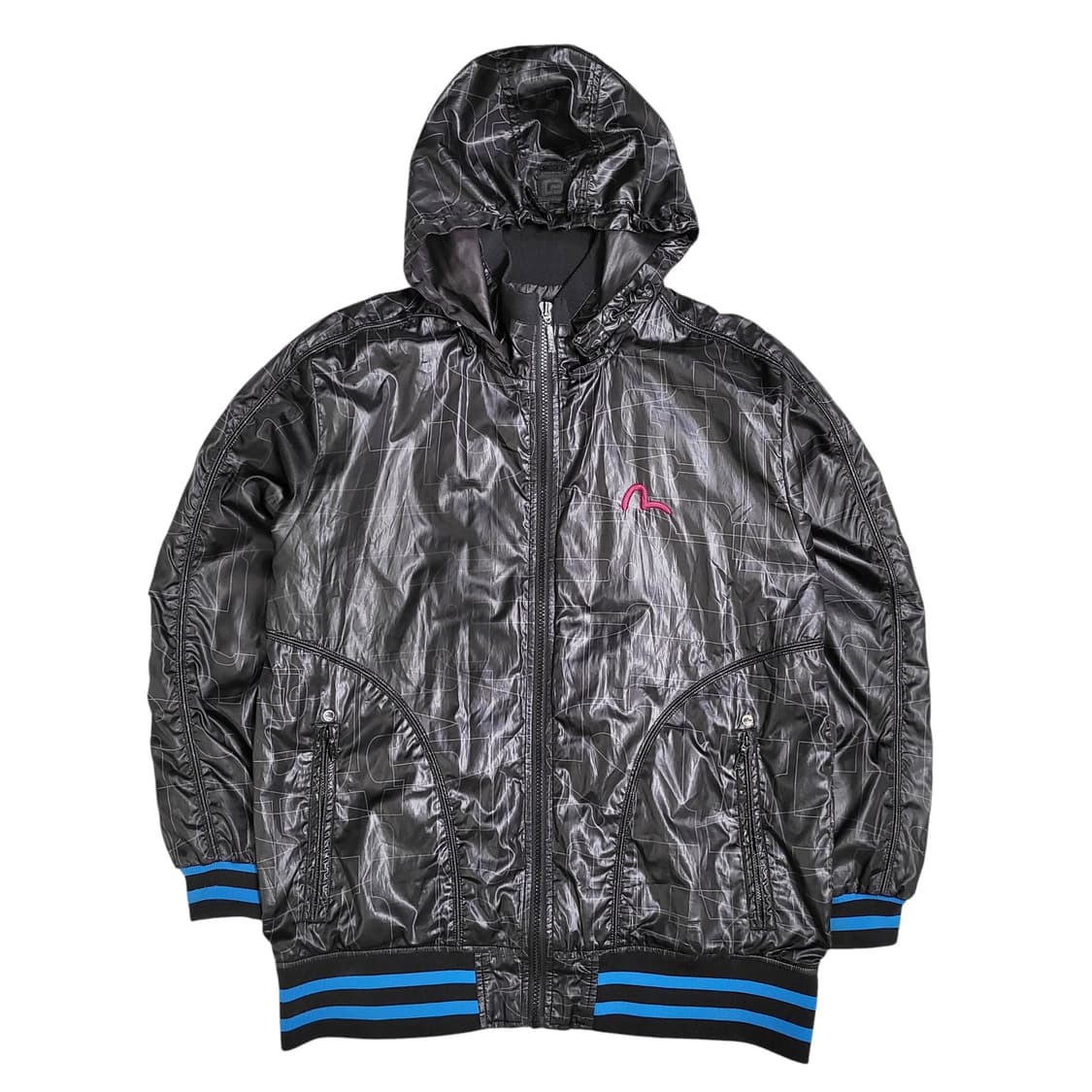 EVISU 에비수 글로시 후드 바람막이 상품이미지1