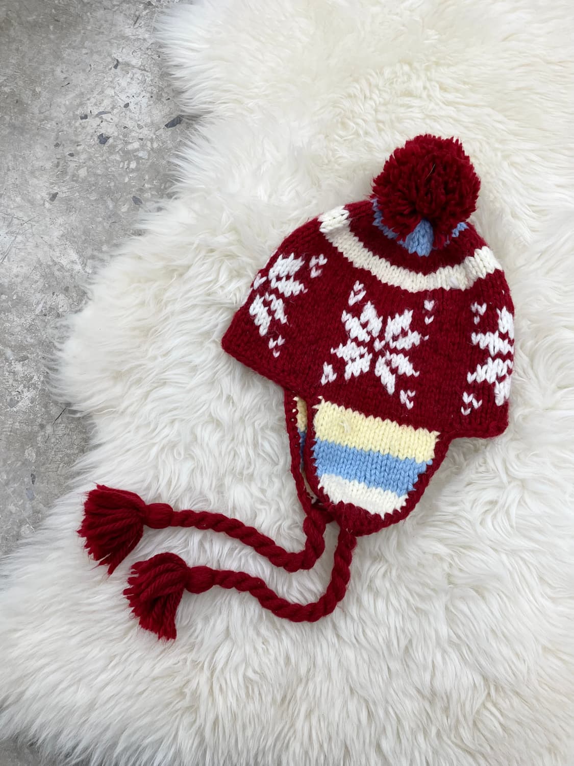 레드 노르딕 이어플랩  비니 상품이미지5