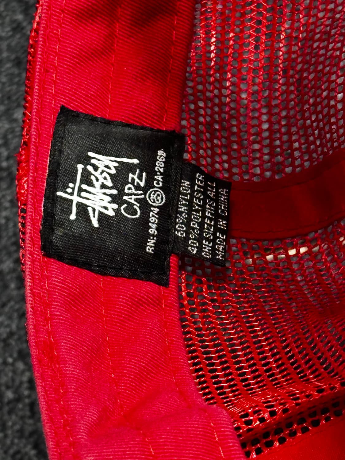 00s 스투시 NYLTLA 트럭커 메쉬캡 상품이미지6