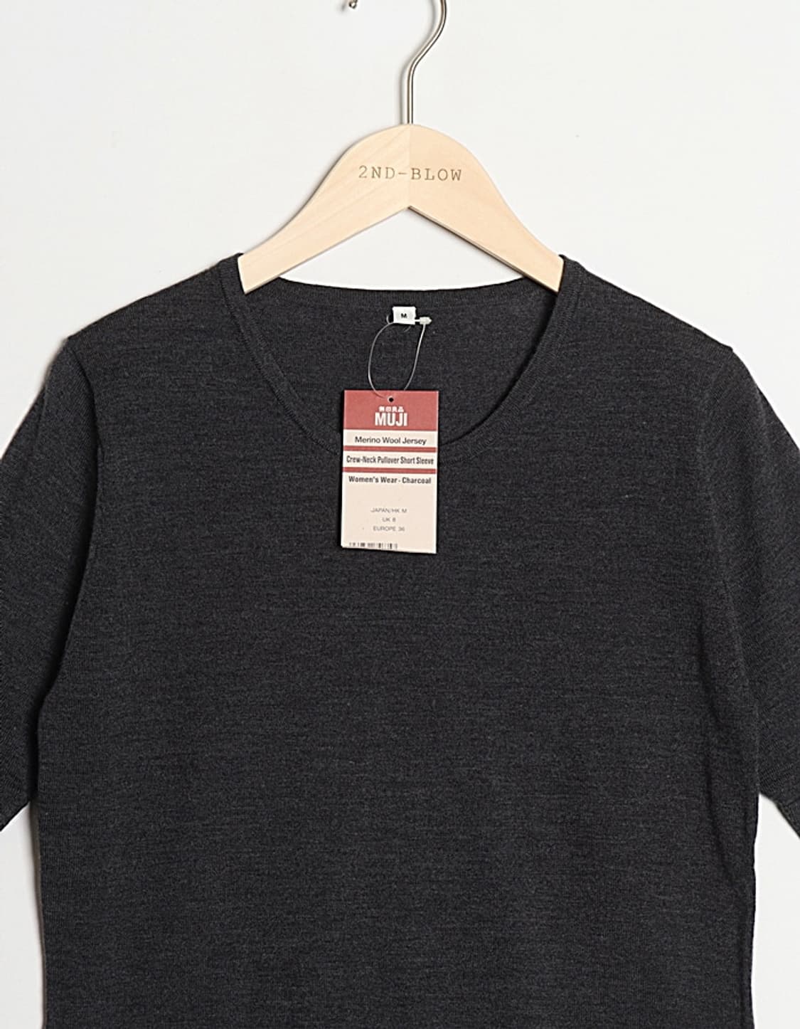 無印良品 Merino Wool Jersey T-Shirts 상품이미지2