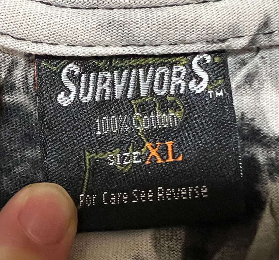 SURVIVORS 서바이버즈 타이다이 스컬 남자 반팔티 XL 105 상품이미지3