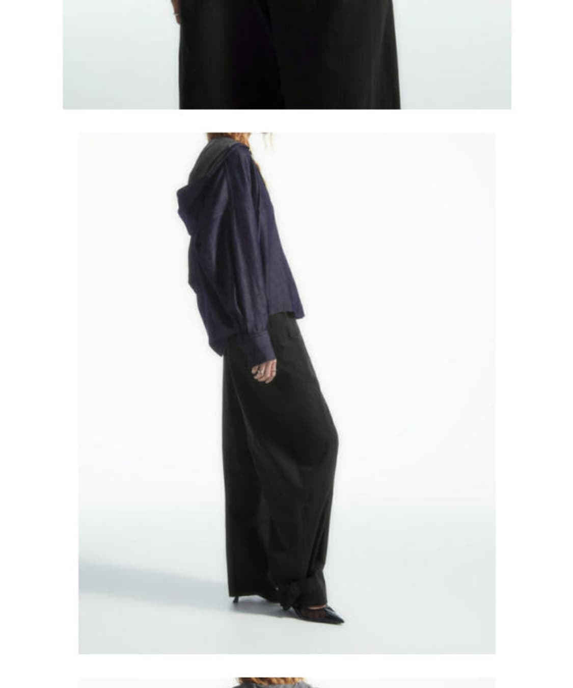 cos 후드 데님 셔츠  상품이미지3