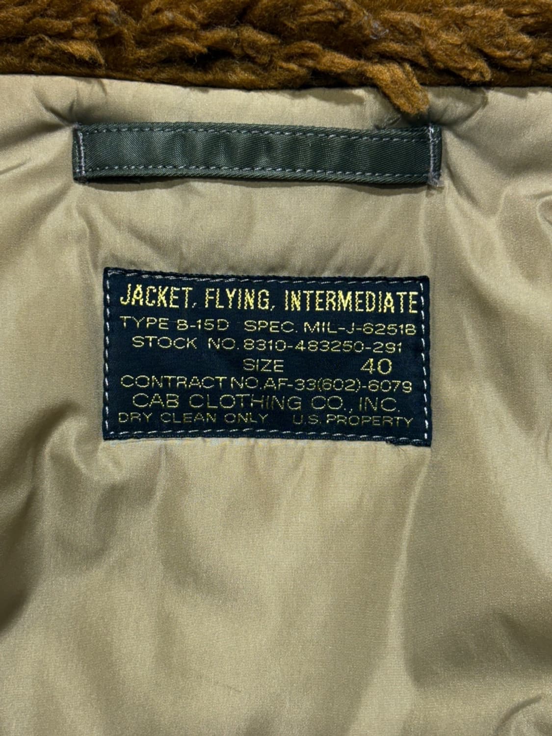 cab clothing b-15d 항공점퍼  상품이미지9