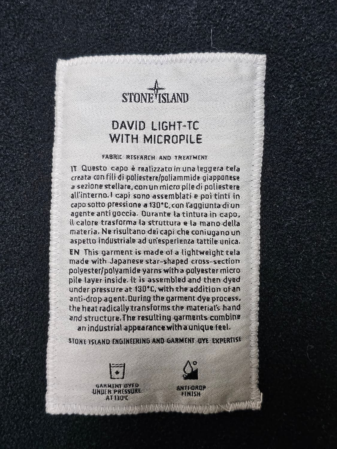 스톤아일랜드 DAVID LIGHT-TC WITH MICROPILE 자켓 상품이미지7