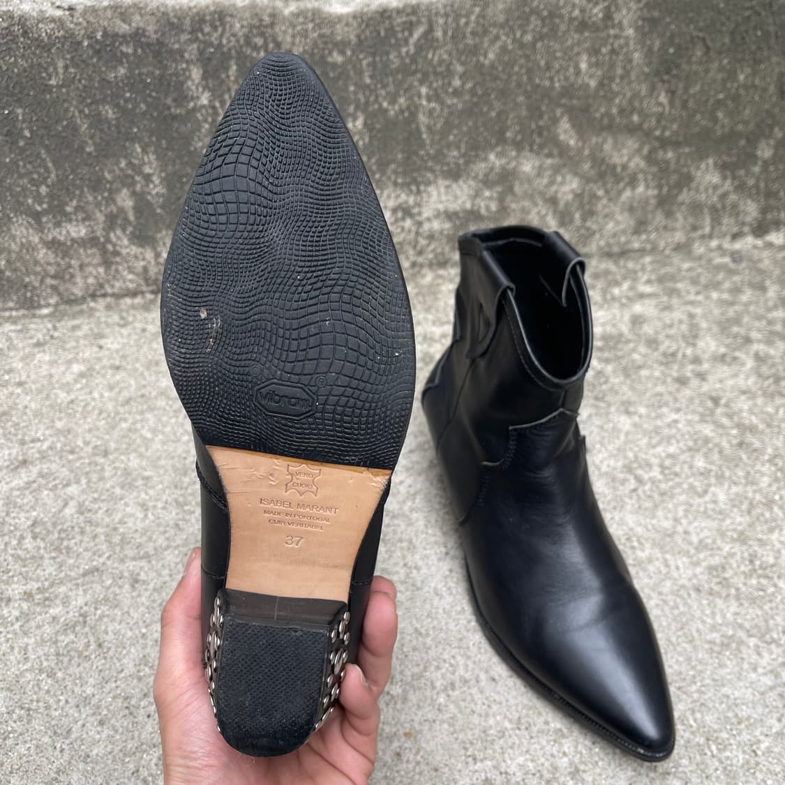 [37] Isabel Marant 블랙 레더 부츠 상품이미지6