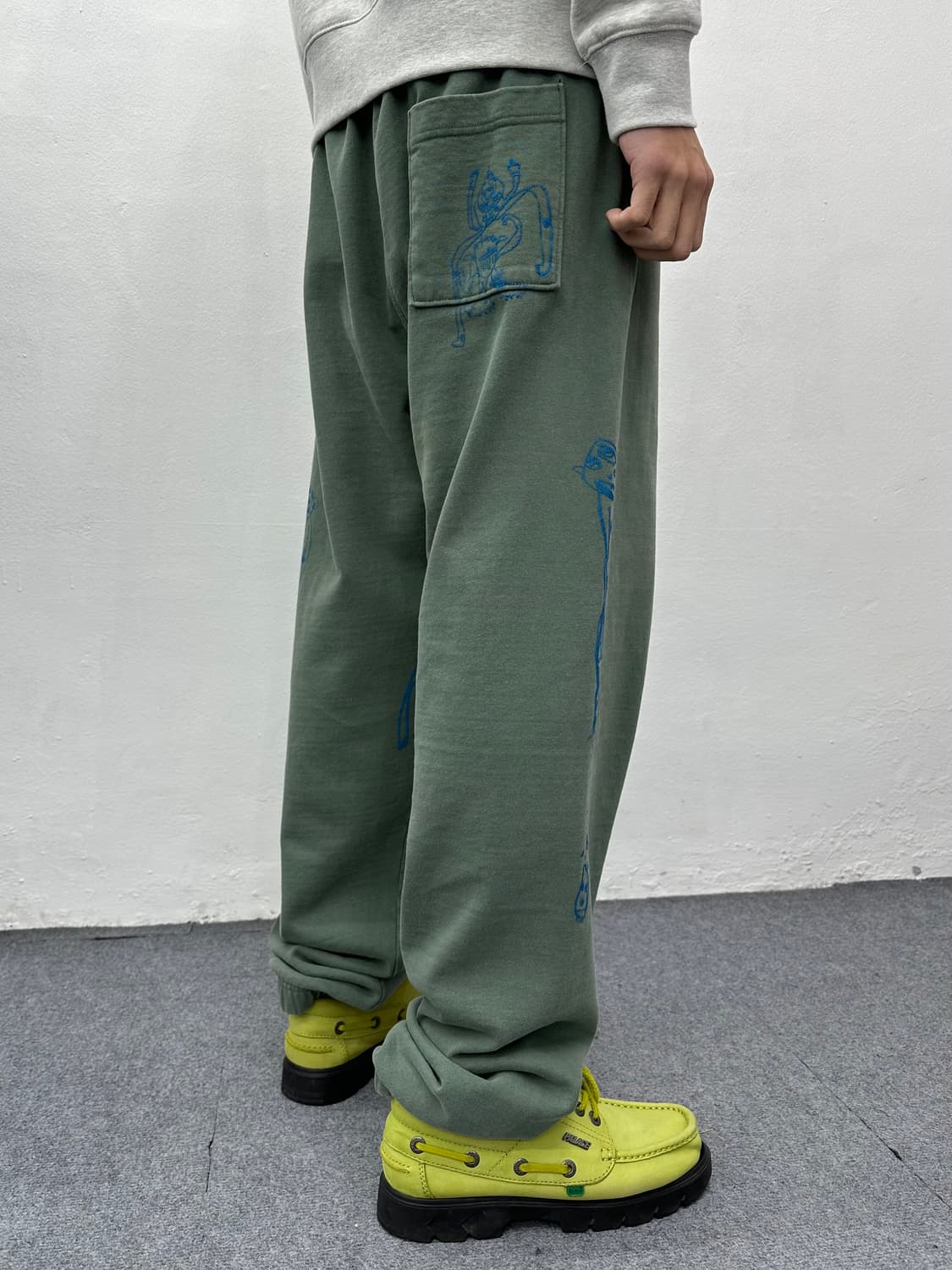 Brain Dead Green PandTY Lounge Pants 상품이미지2