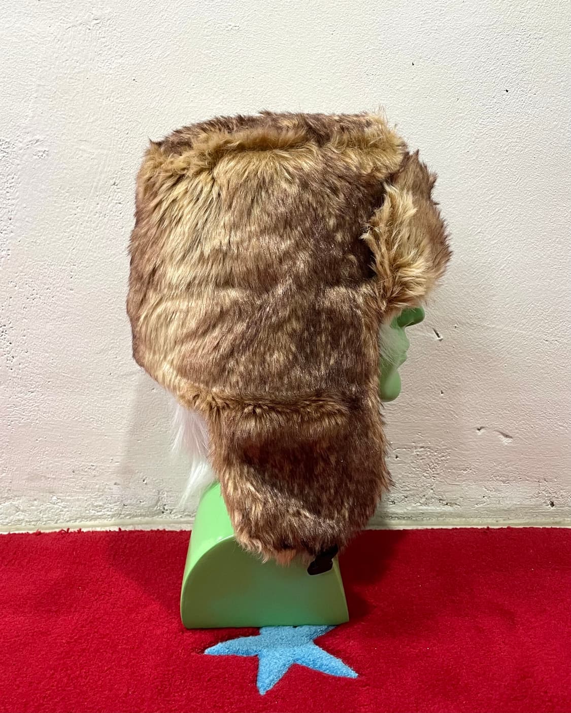 Brown fur big trapper hat 상품이미지3