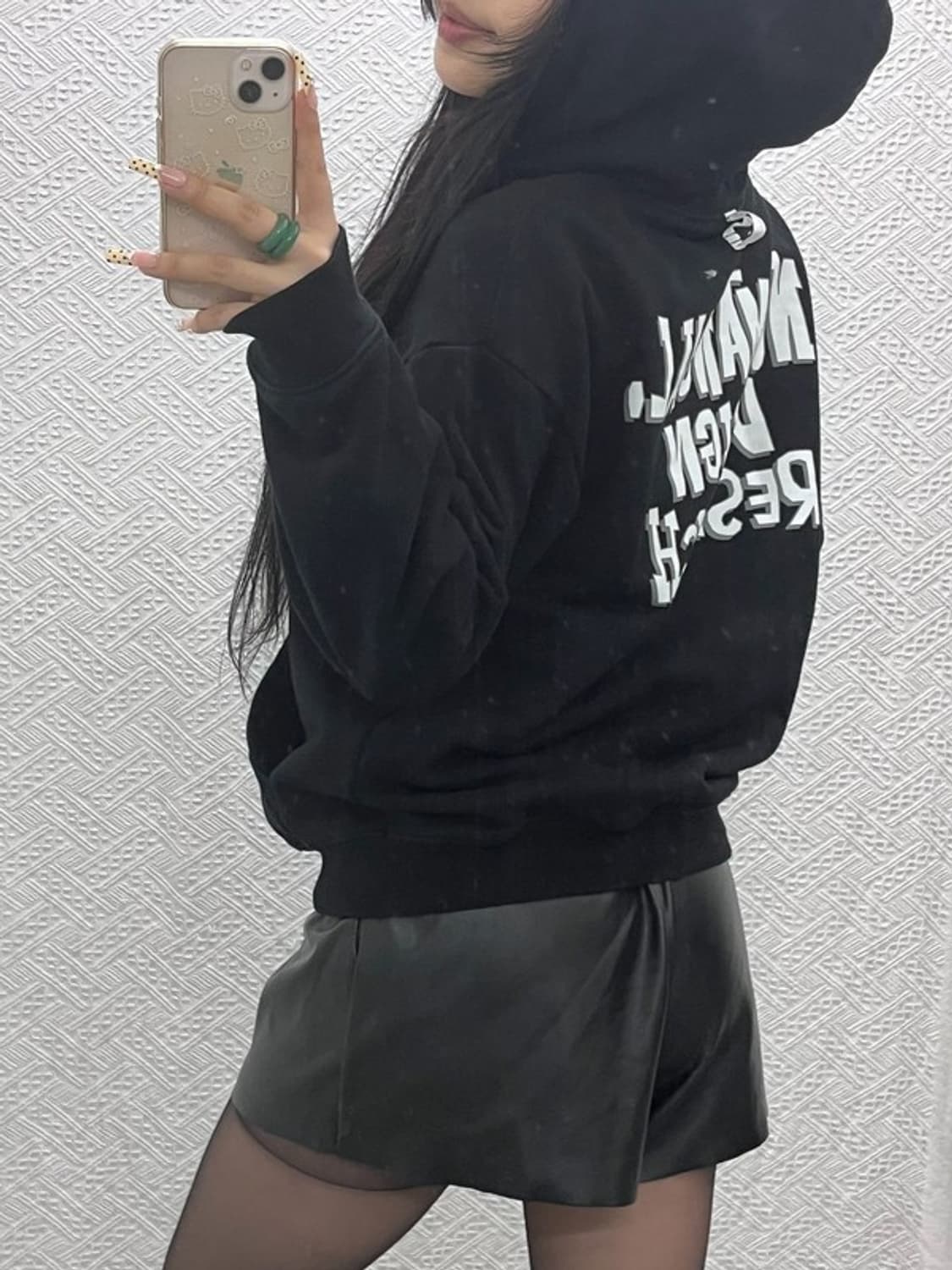 노메뉴얼 빈티지 스트릿 펑크 레터링 후드티 S C09799 상품이미지1